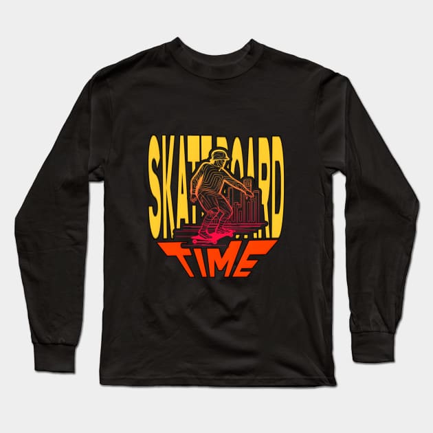 Skateboard Art Design all day skate Long Sleeve T-Shirt by A Floral Letter Capital letter A | Monogram, Sticker